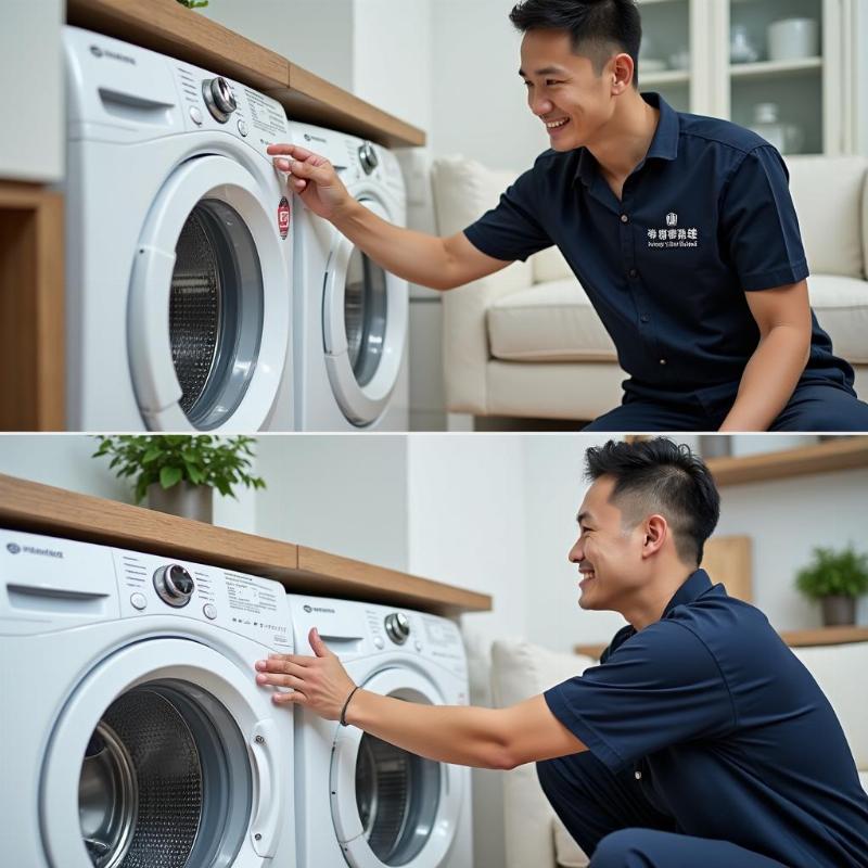 Dịch vụ vệ sinh máy giặt tại nhà quận 10 của Hồng Tâm Phát, nhanh chóng, uy tín, giá tốt.