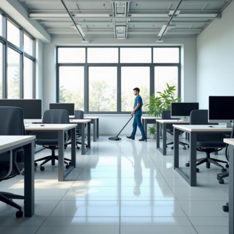 Kết quả văn phòng sạch sẽ, chuyên nghiệp sau khi sử dụng dịch vụ vệ sinh Hồng Tâm Phát