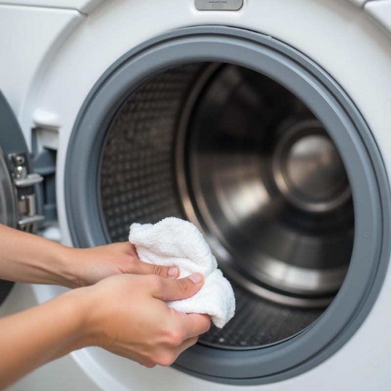 Hướng dẫn cách vệ sinh máy giặt cửa ngang tại nhà, làm sạch lồng giặt và gioăng cửa